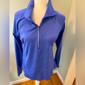 Under Armour half-zip blue pullover, size M